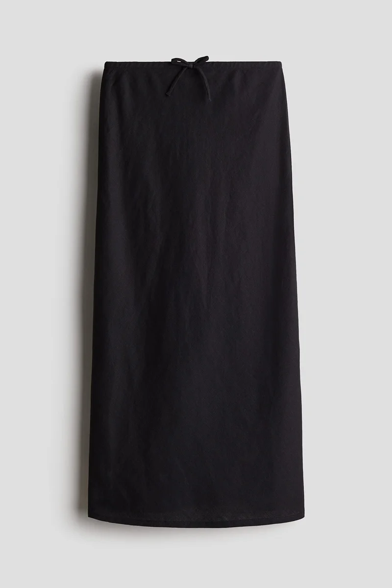 اتش اند ام Linen blend skirt