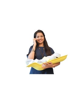 HOOPA Feeding Pillow Sunshine Yellow ; Feeding Pad ; Infant Carrier ; Newborn Carrier ; Nursing Pad Reclined Carrier (Sunshine Yellow)  - Image 5