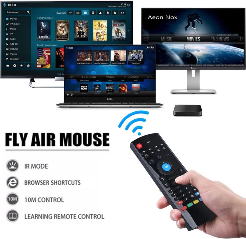 Carefully selected solid material Arabic MX3 Air Fly Mouse Wireless Google Assistant Keyboard 2.4G Wireless Remote Control MXIII Fly Air Mouse For Android TV Box PC Repeated assemble detach compatible - Image 2