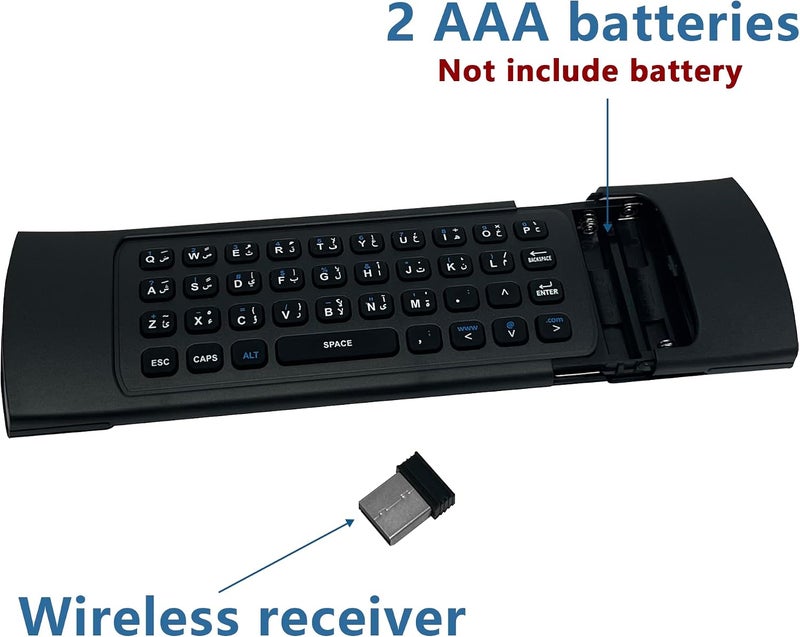 Carefully selected solid material Arabic MX3 Air Fly Mouse Wireless Google Assistant Keyboard 2.4G Wireless Remote Control MXIII Fly Air Mouse For Android TV Box PC Repeated assemble detach compatible - Image 5