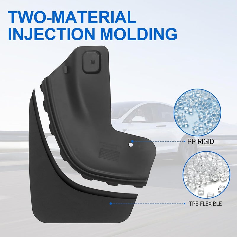 BEEGROW 22-23 Tesla Model X mud Flaps - Image 3