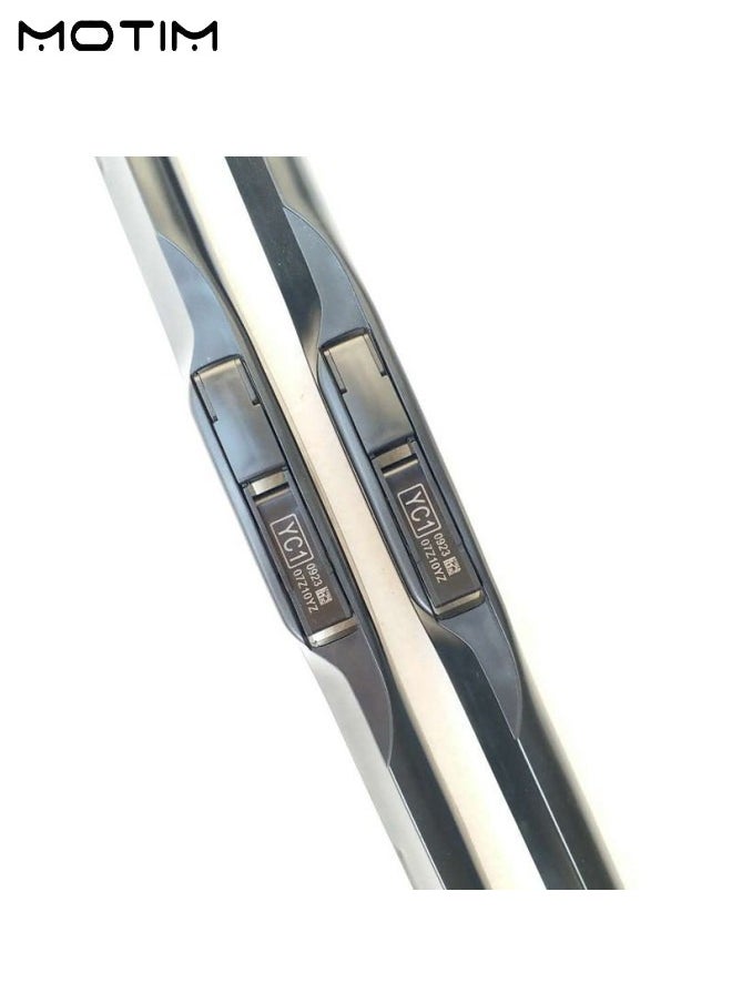 Motim 2 Pcs Car Wiper Blades, 22 Inch 550 mm Rainforce Wiper for Windscreen, Anti Corrosion, All Season Universal  - Image 5
