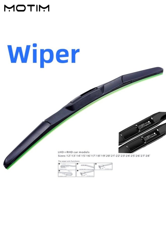 Motim 2 Pcs Car Wiper Blades, 22 Inch 550 mm Rainforce Wiper for Windscreen, Anti Corrosion, All Season Universal  - Image 3