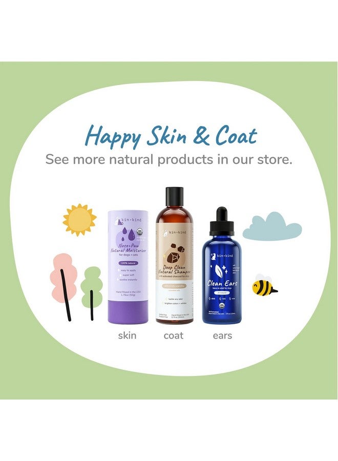 kin+kind Cat Ear Cleaner - Cat Ear Drops, Vet Ear Solution, Eliminates Wax, Odor and Itchy Irritation, Cat Ear Cleaner Solution, Natural in-Home Pet Grooming - Made in USA - Image 5