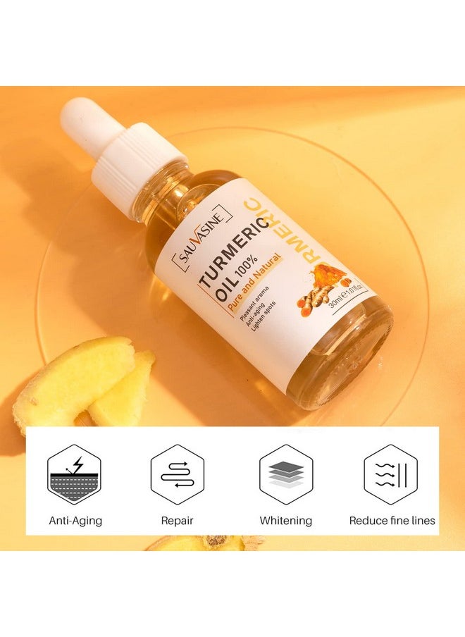 Lanthome Turmeric Oil For Faceturmeric Root Extract With Ascorbic Acid Moisturizing Rejuvenatingsoothing Repair Skindark Spot Remover For Face (2Pcs)  - Image 3