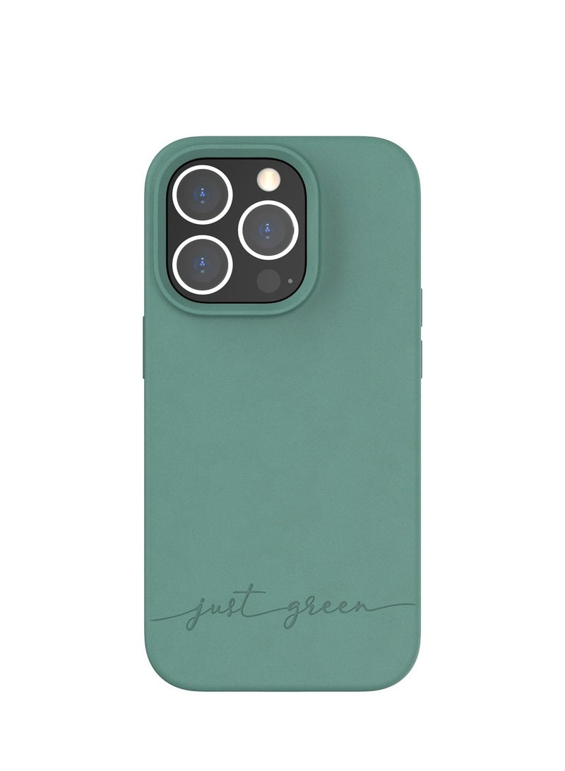 BIGBEN حافظة هاتف iPhone 14 Pro باللون الأخضر فقط باللون الأخضر الليلي - مصممة صديقة للبيئة - Image 2