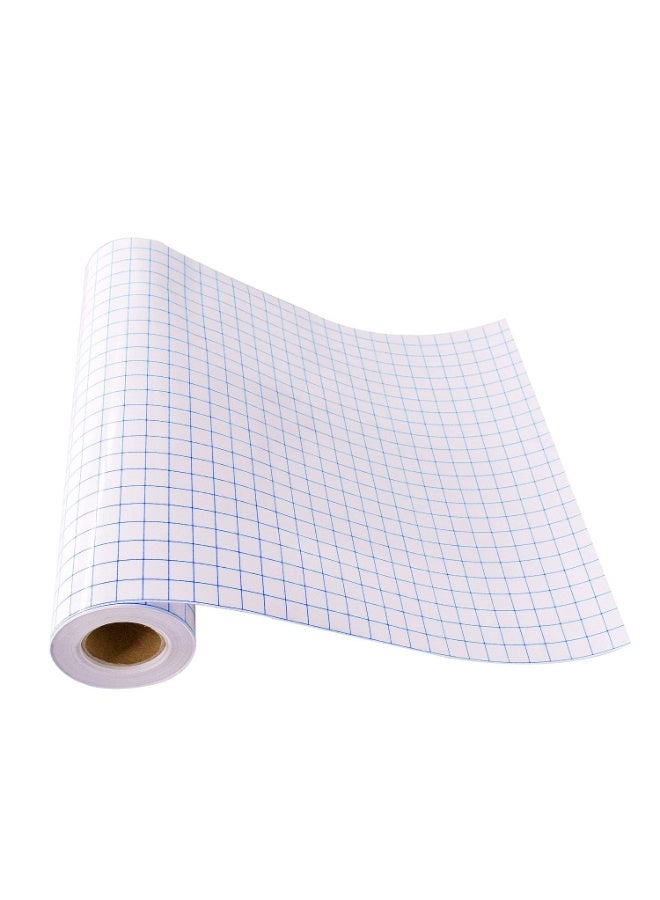 FDTY Transfer Tape for Vinyl - 12" x 16 Feet W/Blue Alignment Grid Medium Tack Clear Vinyl Transfer Tape for Cricut Cameo Self Adhesive Vinyl - Image 1