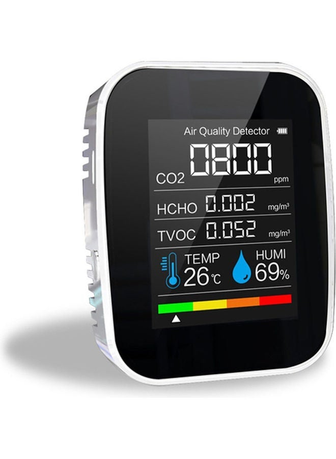 NIBEMINENT 5-In-1 Multi-Functional Air Quality Monitor White  - Image 1