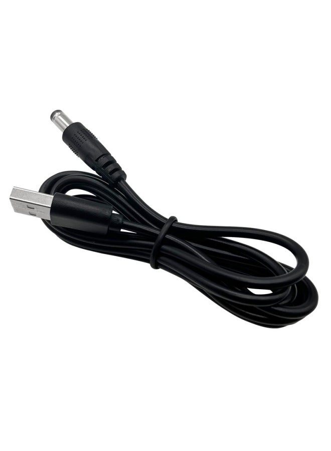 Direct Supply DC Line USB To 5521 Male DC Elbow Peeling Solder USB Revolution DC Feeder Charging Line-Color:Black  - Image 3