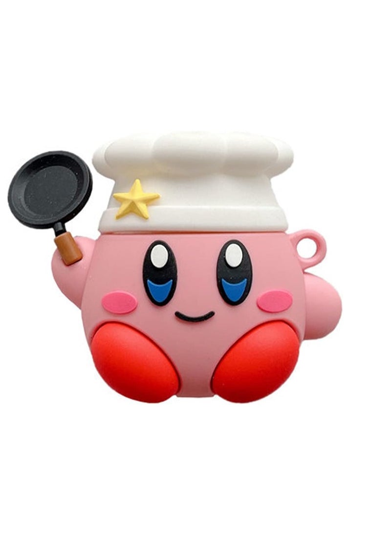 New 3D Cartoon Cute Creative Soft Silicone Shockproof Protective Case Cover with Keychain Compatible with Apple Airpods Pro 2nd Generation