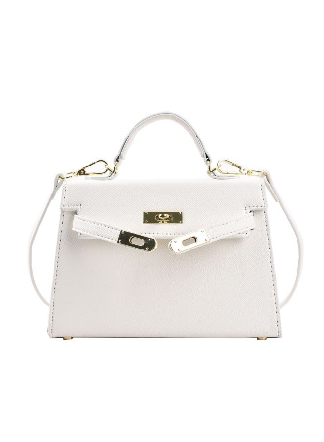 Magic Park Women's Handbags Crossbody Bags Small Carryall Bag Top Handle Satchel with Detachable Strap Women's Tote Bag PU Fashion Designer Handbags,White - Image 1