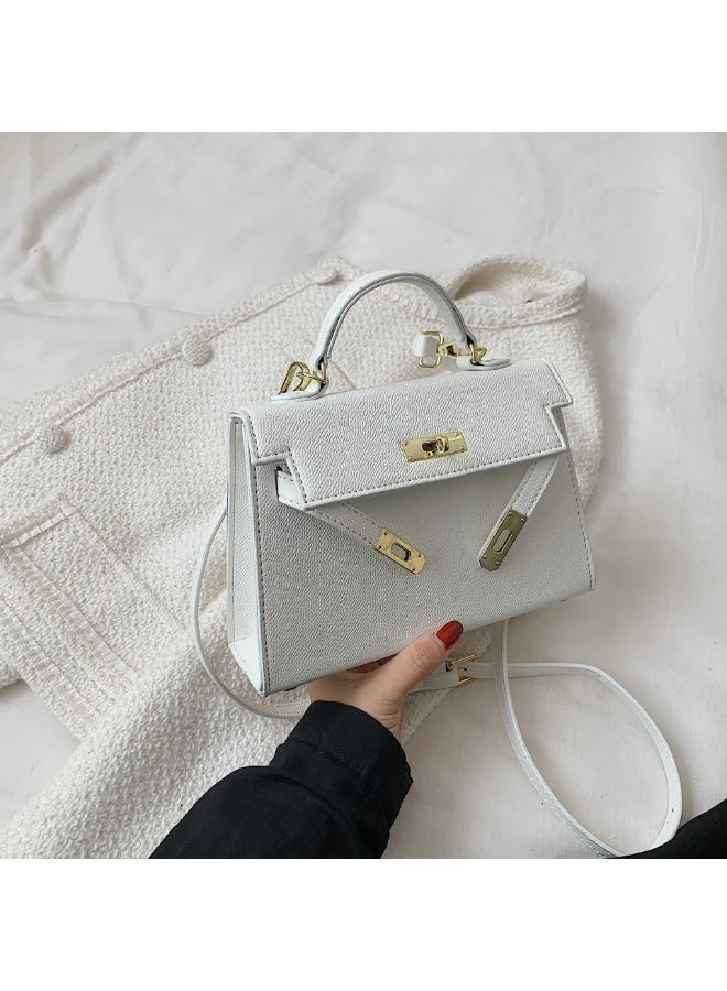 Magic Park Women's Handbags Crossbody Bags Small Carryall Bag Top Handle Satchel with Detachable Strap Women's Tote Bag PU Fashion Designer Handbags,White - Image 5