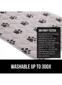 Gorilla Grip Gorilla Grip Washable Puppy Pads, 34x21 Pack of 2, Slip Resistant Dog Crate Mat, Waterproof Cloth Pee Pad for Training Puppies in Playpen, Reusable Pet Incontinence Blanket, Protects Sofa, Furniture  - Image 5