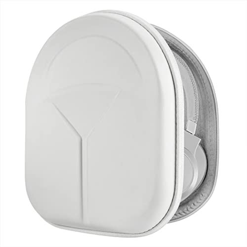 Geekria Shield Headphones Case Compatible with JBL Tune 770/760/750NC, Tune 720BT, Live 770NC, Replacement Hard Shell Travel Carrying Bag with Cable Storage (White) - Image 1
