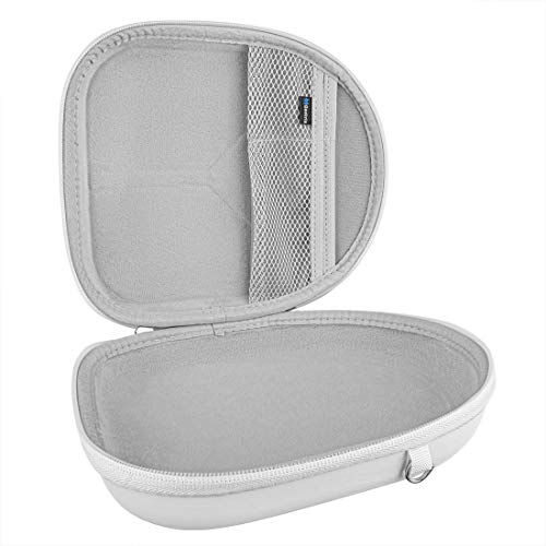 Geekria Shield Headphones Case Compatible with JBL Tune 770/760/750NC, Tune 720BT, Live 770NC, Replacement Hard Shell Travel Carrying Bag with Cable Storage (White) - Image 2