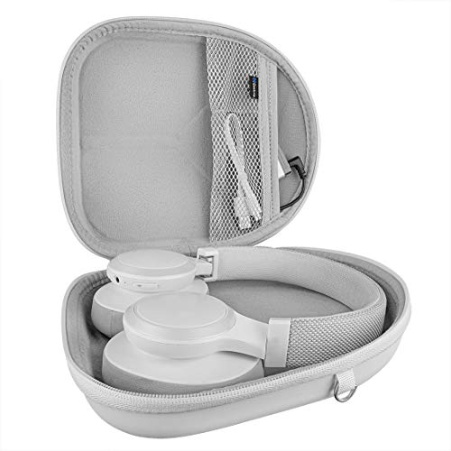 Geekria Shield Headphones Case Compatible with JBL Tune 770/760/750NC, Tune 720BT, Live 770NC, Replacement Hard Shell Travel Carrying Bag with Cable Storage (White) - Image 3