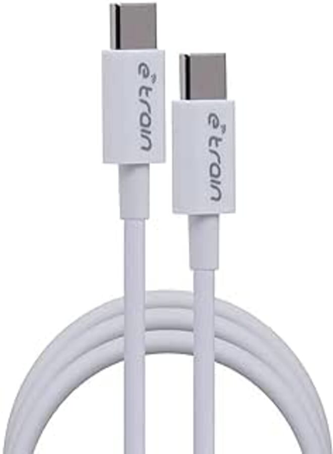 Etrain Type-C to Type-C Sync and Charge Cable 60W, 1M, USB