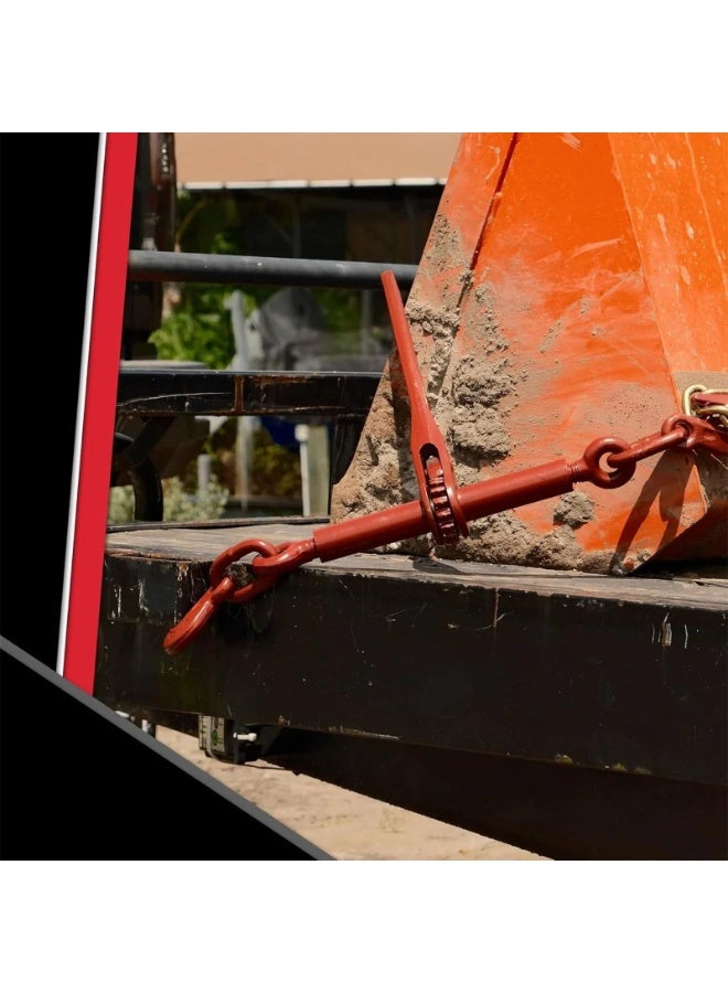 رابط تحميل متين بسقاطة مع خطافات إمساك مزورة لتأمين حمولة العمل، رابط سلسلة بسقاطة 1/2 بوصة - 5/8 بوصة، ربط للسحب والسحب (1-2 طن) - Image 5