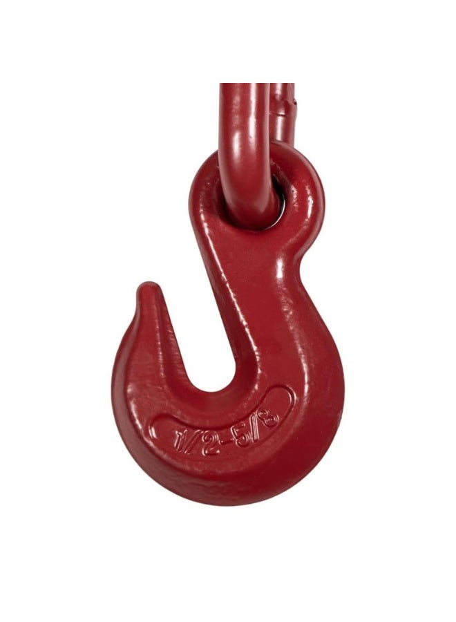 رابط تحميل متين بسقاطة مع خطافات إمساك مزورة لتأمين حمولة العمل، رابط سلسلة بسقاطة 1/2 بوصة - 5/8 بوصة، ربط للسحب والسحب (1-2 طن) - Image 2