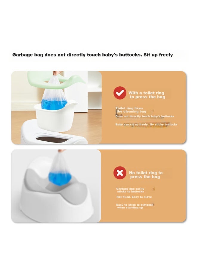 Rikang Children's Toilet Seat, Multifunctional Potty For Boys And Girls, Baby Toilet, Infant Potty, X2017-4 Set, Blue - Image 1