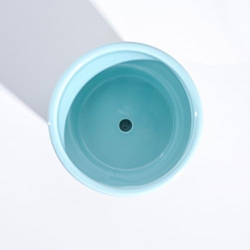 UGAOO Spiro Ceramic Pot for Indoor Plants (4 Inch, Cadet Blue) - Image 4
