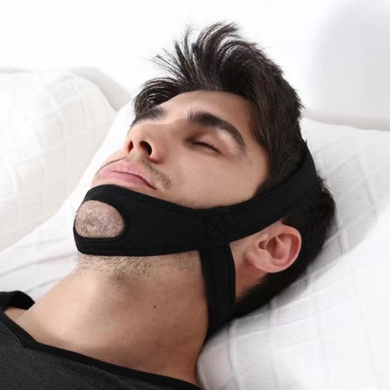 Generic Black Snore Stopper Chin Strap for Adults and Kids Black 
