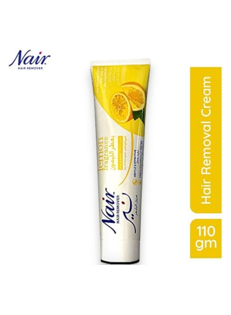 Nair عطر الليمون، كريم إزالة الشعر مع زيت الأطفال، 110 جرام - Image 2