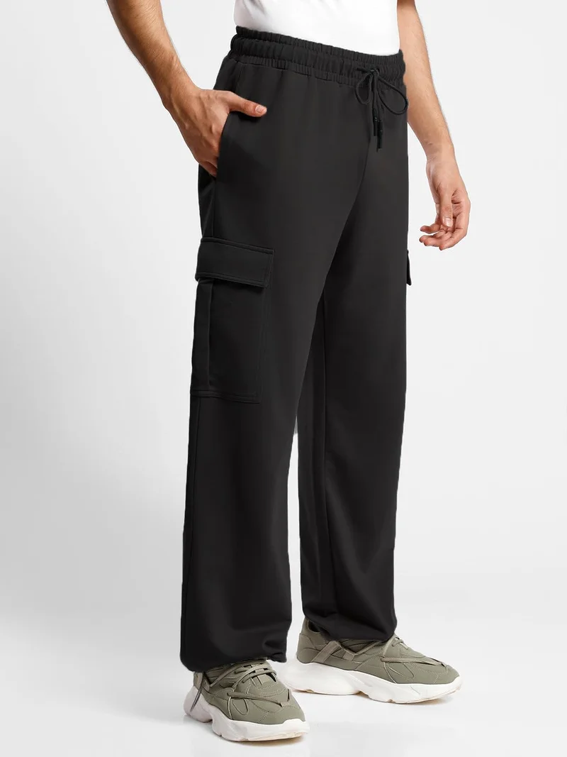 نوبيرو NOBERO Men's Black Cargo Joggers