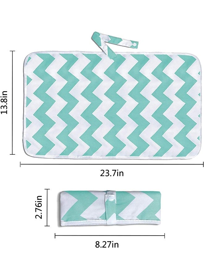 AIFUSI Diaper Changing Pad, Waterproof Pad Baby Portable Changing Mat Travel Mat Station for Home, Travel & Outside Idefair- 2 Pack - Image 2