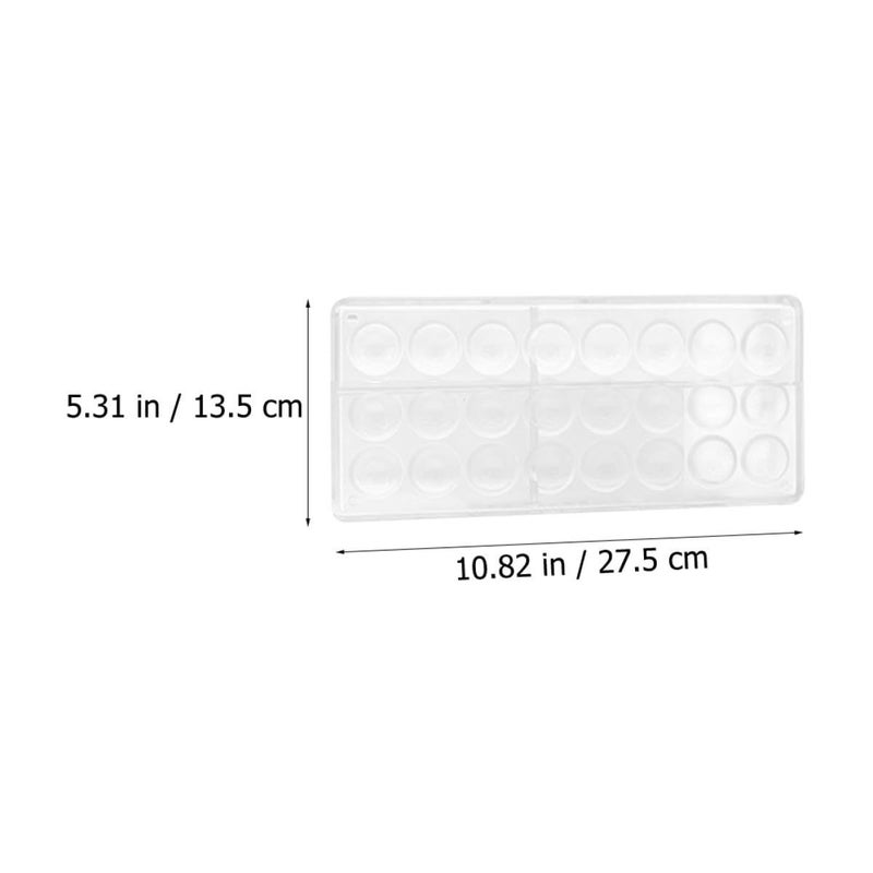 Nonstick Acrylic Half Round Chocolate Mold Multipurpose Baking Tool - Image 3