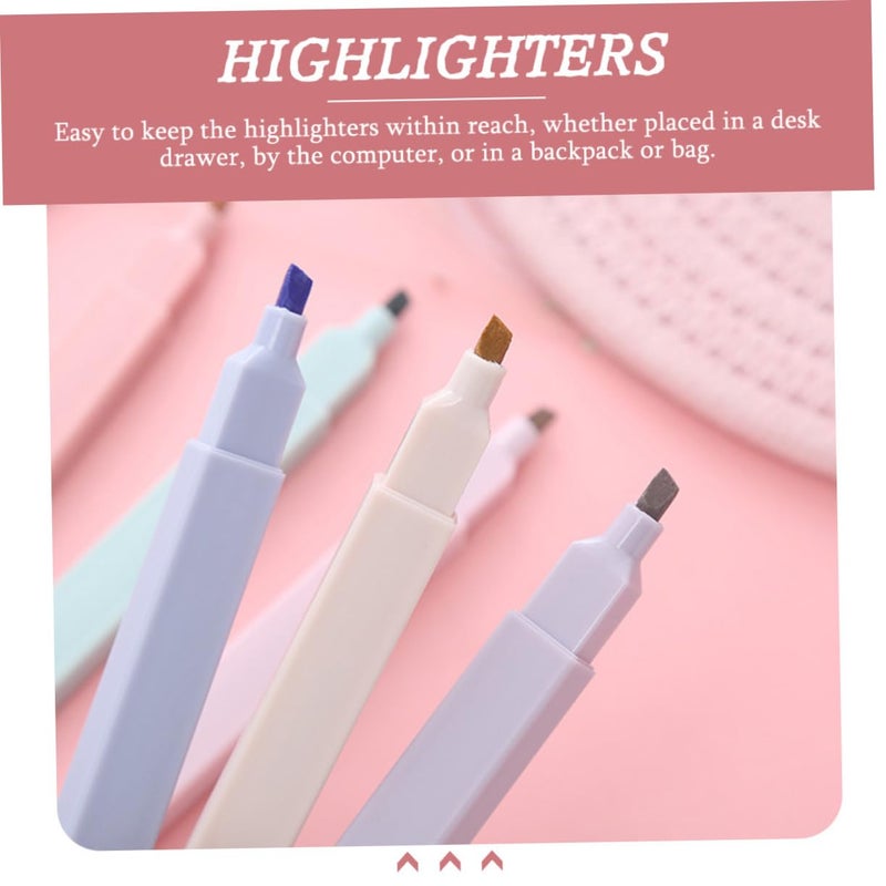 12pcs Multi Function Highlighter Pens Water Based Pigments For School Office Use Random Colors - Image 5