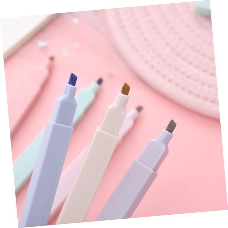 12pcs Multi Function Highlighter Pens Water Based Pigments For School Office Use Random Colors - Image 4