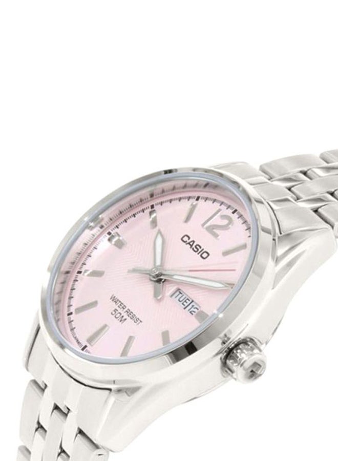 CASIO Women Water Resistant Stainless Steel Analog Watch LTP-1335D-5AVDF - 30 mm - Silver - Image 4