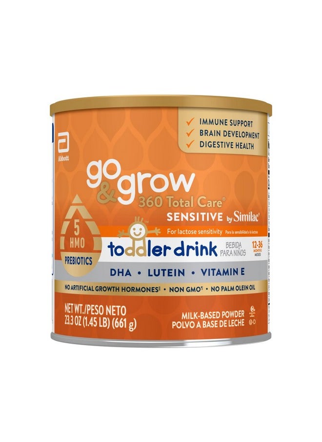 Similac - Similac Go & Grow 360 Total Care Sensitive By Similac Toddler Nutritional Drink With 5 Hmospowder23.3Oz Can - Image 1