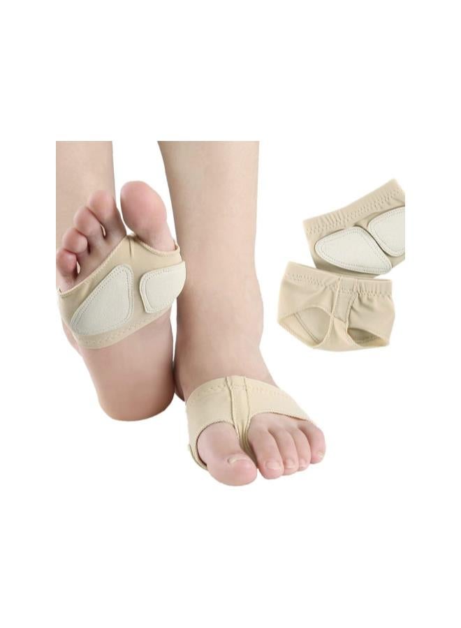 klarako Pair of Forefoot Pad Invisible Socks Silicone Half Pads Anti Skid Insole Portable for Ballet Gymnastics Belly Dance Sport (Size S) - Image 2