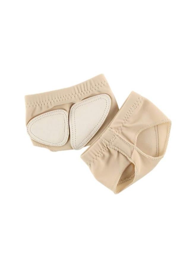 klarako Pair of Forefoot Pad Invisible Socks Silicone Half Pads Anti Skid Insole Portable for Ballet Gymnastics Belly Dance Sport (Size S) - Image 1