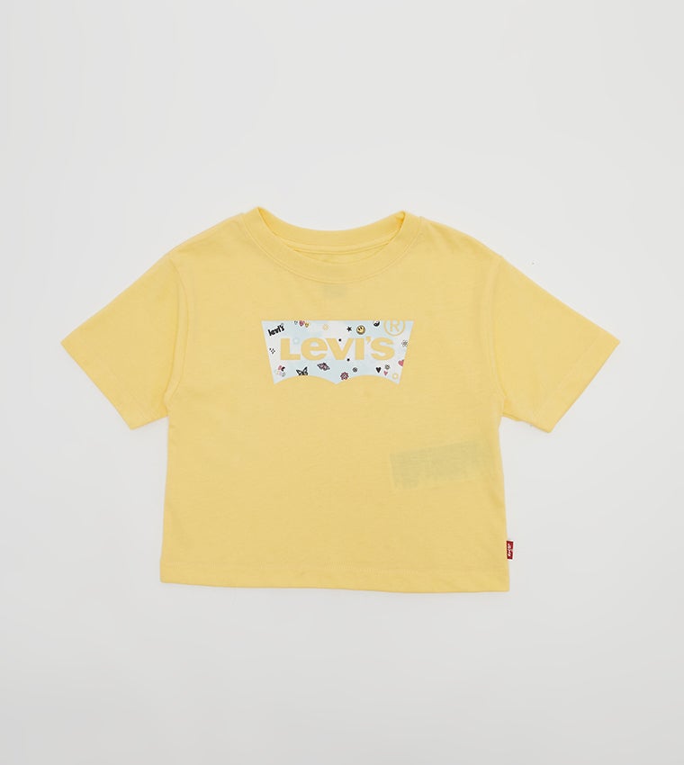 ليفايز تيشيرت قصير بطبعة شعار