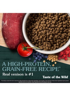 Taste of the Wild Grain Free High Protein Real Meat Recipe Appalachian Valley Premium Dry Dog Food,Venison,5 Pounds  - Image 3