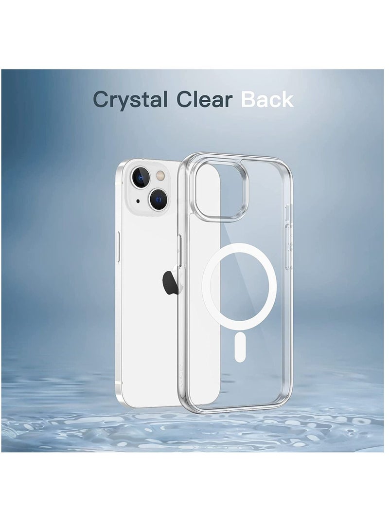DUSALA Magnetic Case for iPhone 14 6.1-Inch Compatible with MagSafe Wireless Charging, Shockproof Phone Bumper Cover, Anti-Scratch Clear Back - Image 5