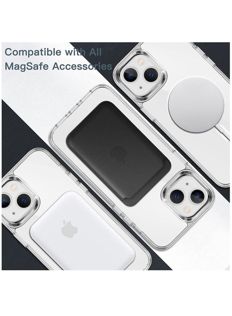 DUSALA Magnetic Case for iPhone 14 6.1-Inch Compatible with MagSafe Wireless Charging, Shockproof Phone Bumper Cover, Anti-Scratch Clear Back - Image 4