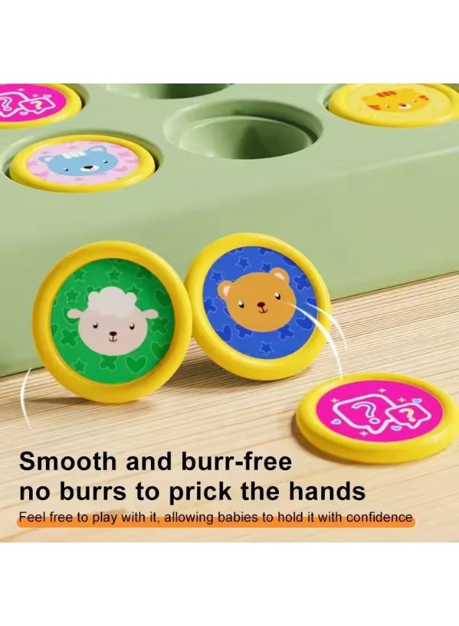 F.A.M.S Fun Animal Flip Chess Memory Matching Board Game for Kids | Educational Parent-Child Interactive Toy | Colorful Animal Pattern Learning Game | Multiplayer Flip & Match Puzzle | Safe Durable Plastic Board - Image 4