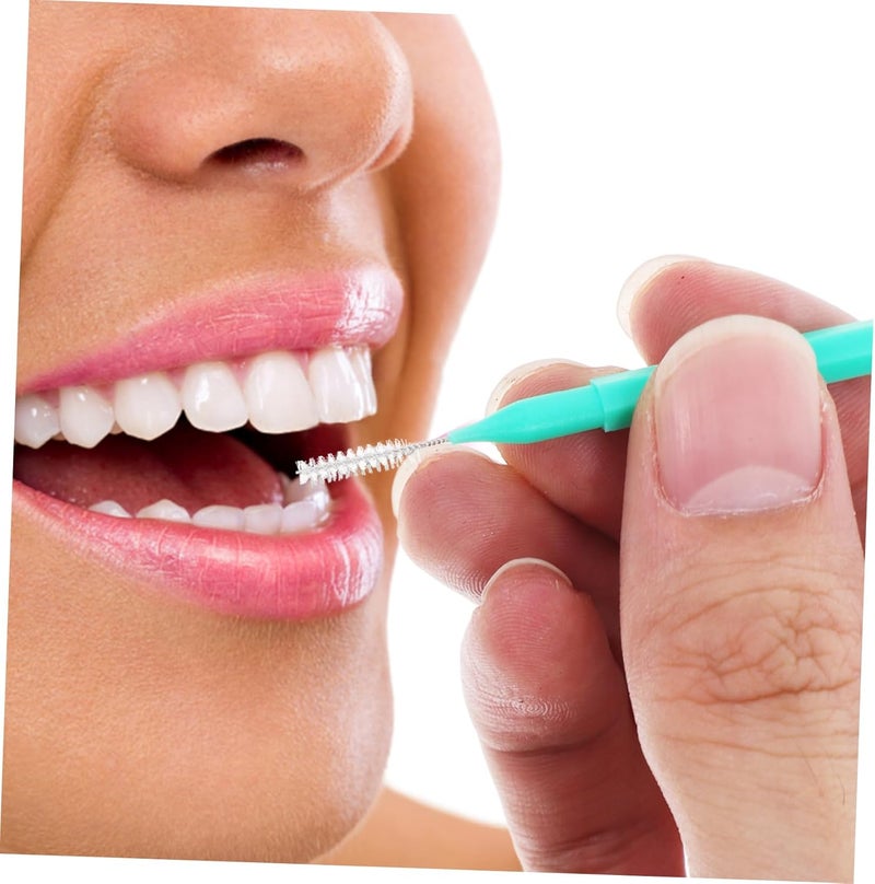100pcs Toothbrush Travel Essentials Interdental Brushes for Braces Portable Tooth Cleaning Tool Crevice Cleaning Tools - Image 1