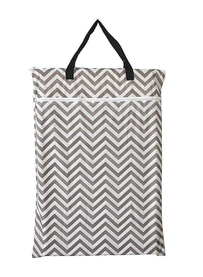 Hibaby Large Hanging Wet/Dry Cloth Diaper Pail Bag For Reusable Diapers Or Laundry - Image 2