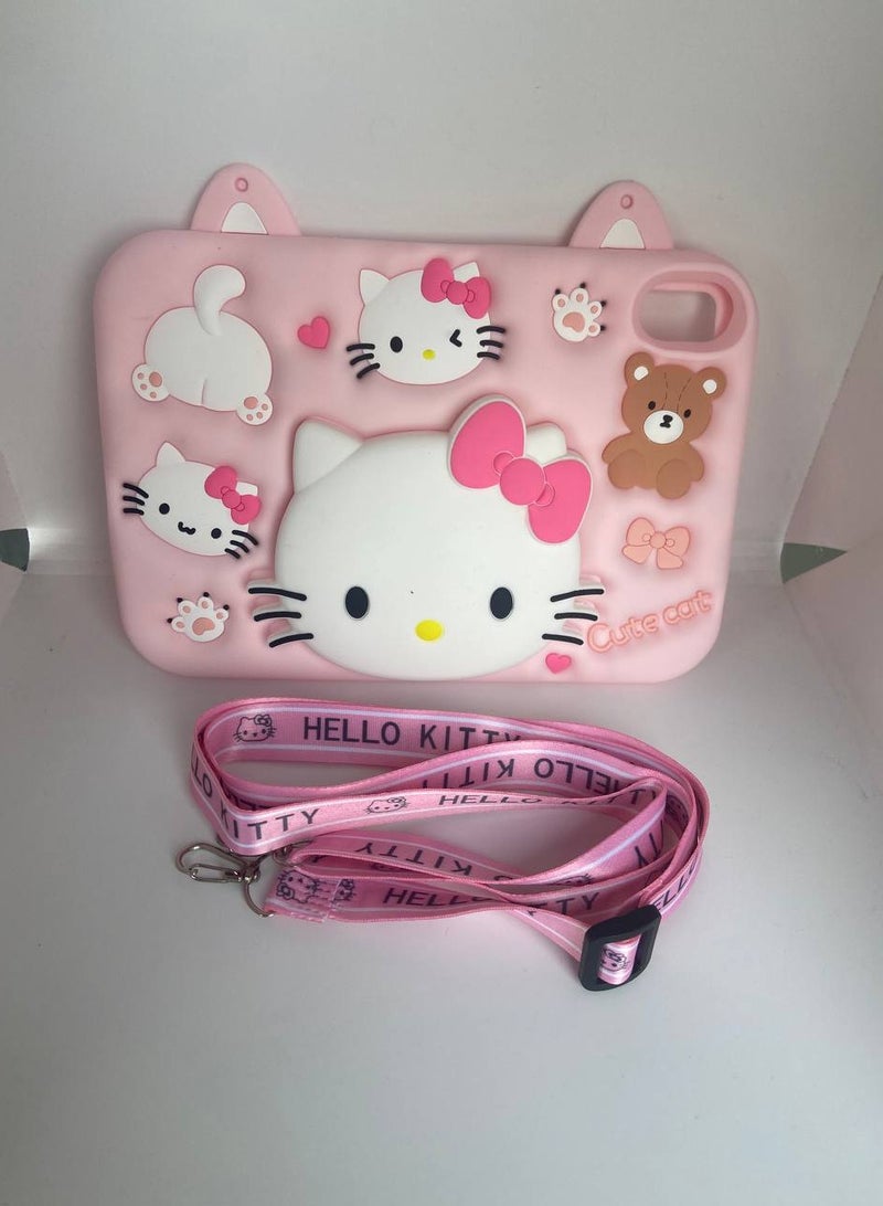 Cartoon 3D Silicon Handle Stand Cover ForiPad mini 7 (2024 Model, 7th Generation) / mini 6 (2021 Model, 6th Generation) - Image 4