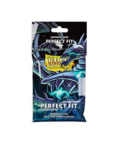 dragon shield 2 Packs Dragon Shield Clear Japanese Inner Sleeves 100 ct Card Value Bundle - Image 1