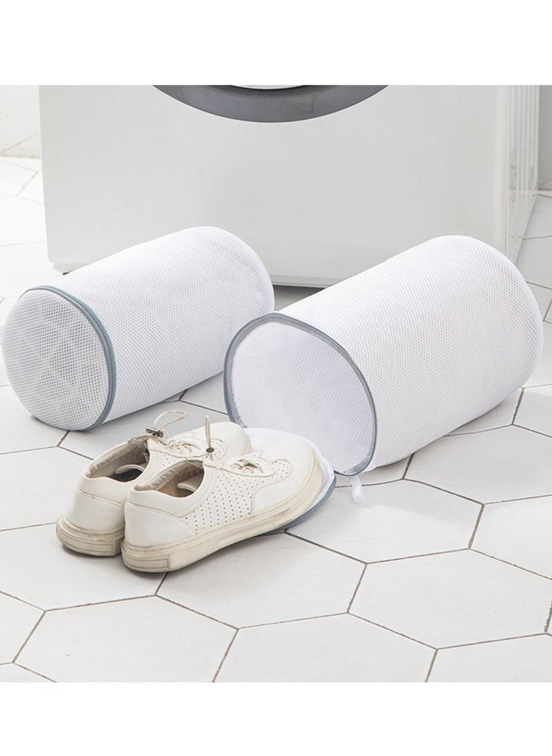 HomarKet Set Of 2 Laundry Bag For Shoes Polyester Zippered Mesh Shoes Washer And Dryer Bags For Sneaker Socks And Bras  - Image 2
