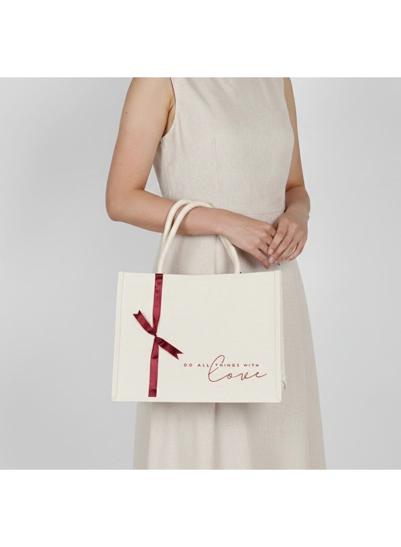 جينتيك حقيبة حمل فنية جمالية - حقيبة كتف فنية مرسومة، حقيبة تسوق قماشية قابلة لإعادة الاستخدام، هدية مثالية للنساء