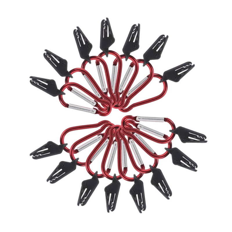 15Pcs Heavy Duty Tarp Tie Down Clips Windproof Tent Fixing Clips for RV Awning and Camping - Image 2