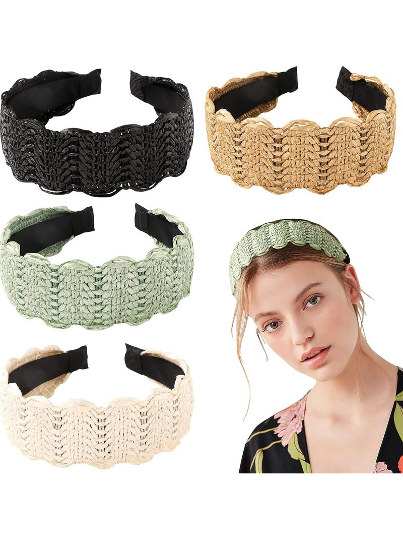 Loquat Headbands Women Hair Head Bands，Cute Wide Woven Hair Bands for Women and Girls Fashion - Image 1