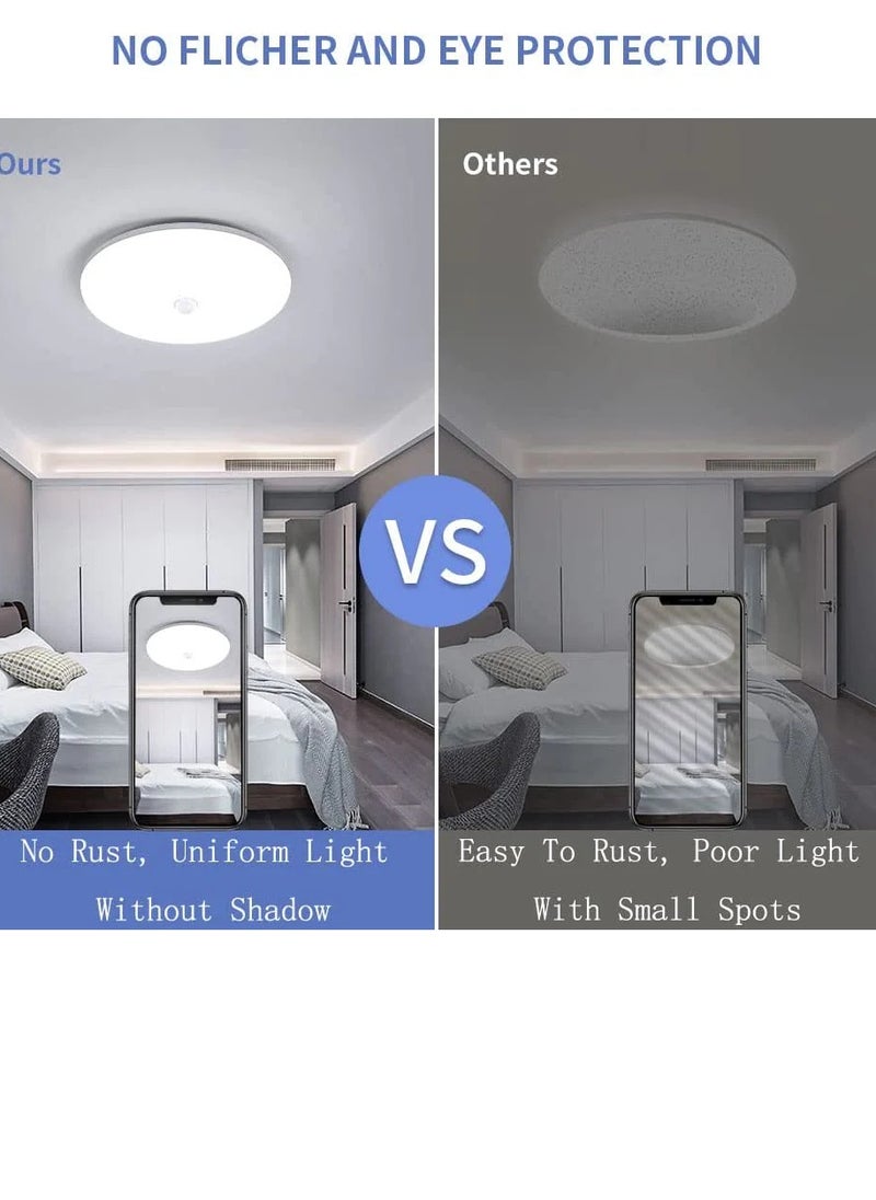 Goeco Led Ceiling Light, Led Ceiling Lamp with Motion Sensor 6500K Cold White, IP54 Waterproof Led Ceiling Light for Kitchen Living Room Bedroom Hallway Room Balcony  - Image 5